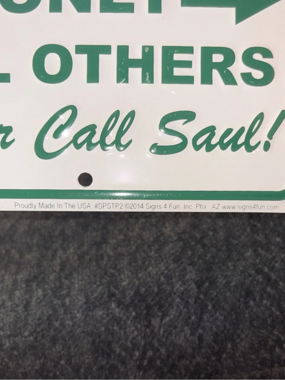 Breaking Bad Better Call Saul Metal Sign